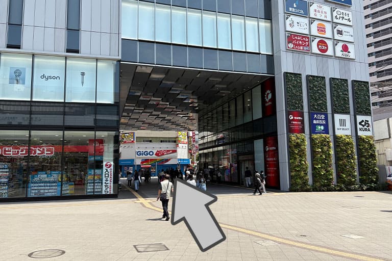 ビックカメラのビル